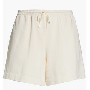 Vince Cotton Fleece Drawstring Shorts in White NWT Size 3 X-Large